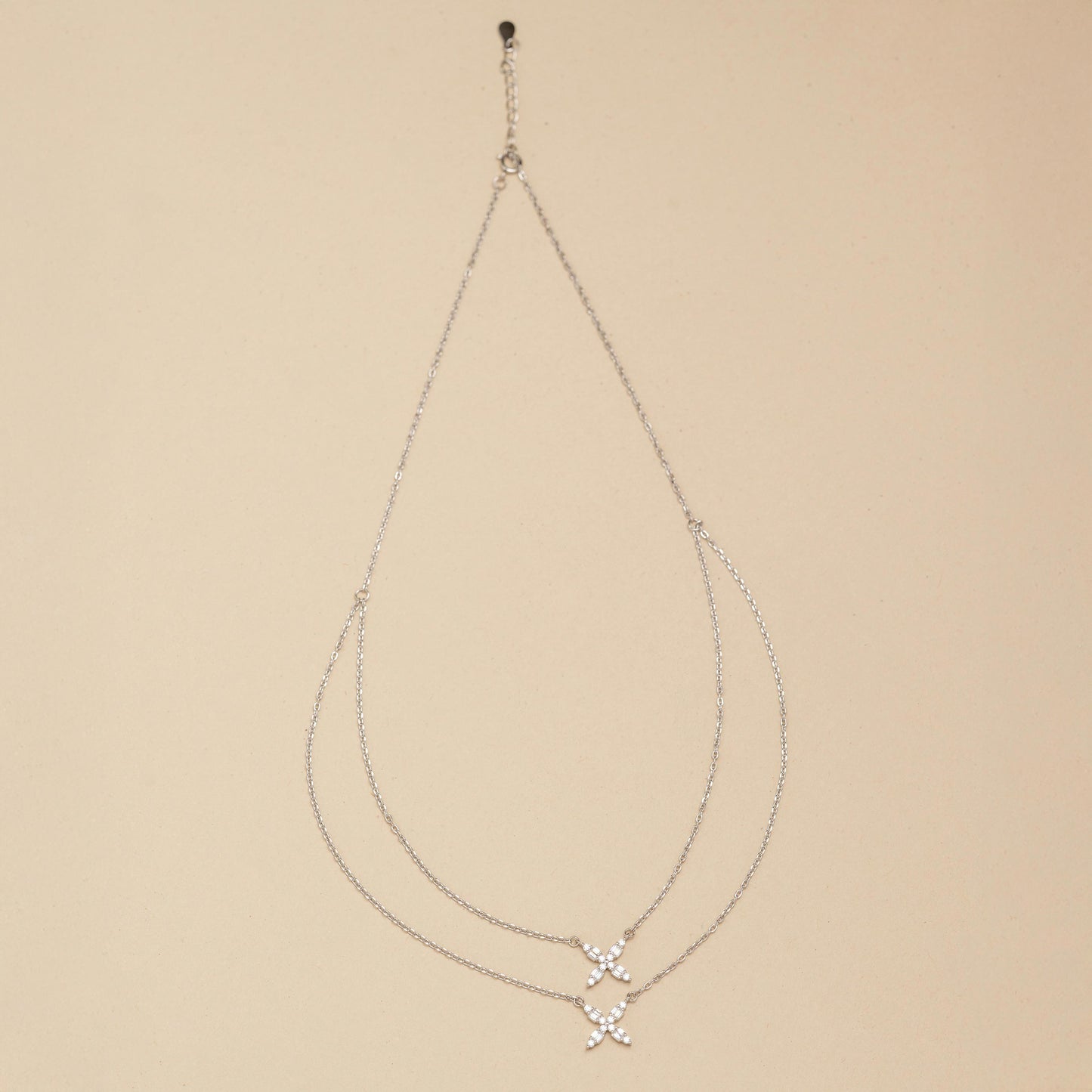 Two-Layered Sterling Silver Chain and Pendant